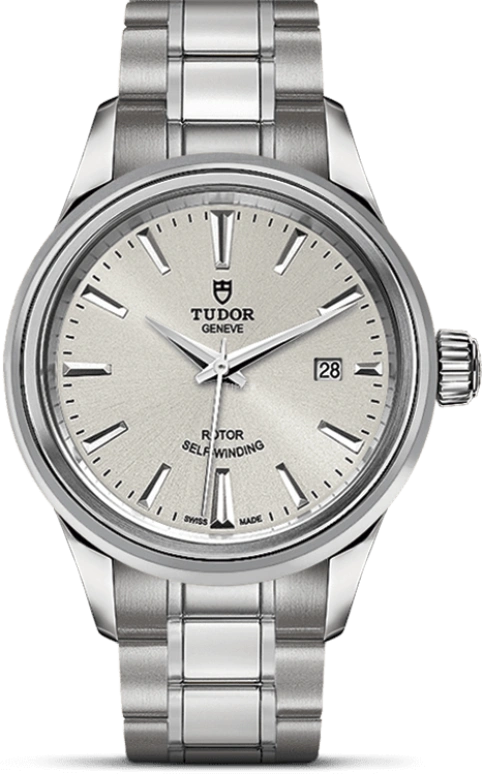 Tudor,Style 28mm,28mm,Stainless Steel,Silver,Automatic,Date,38hours,12100,12100-0001