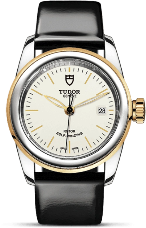 Tudor,Glamour 26mm,26mm,Yellow Gold,Stainless Steel,White,Automatic,Date,38hours,51003,51003-0027