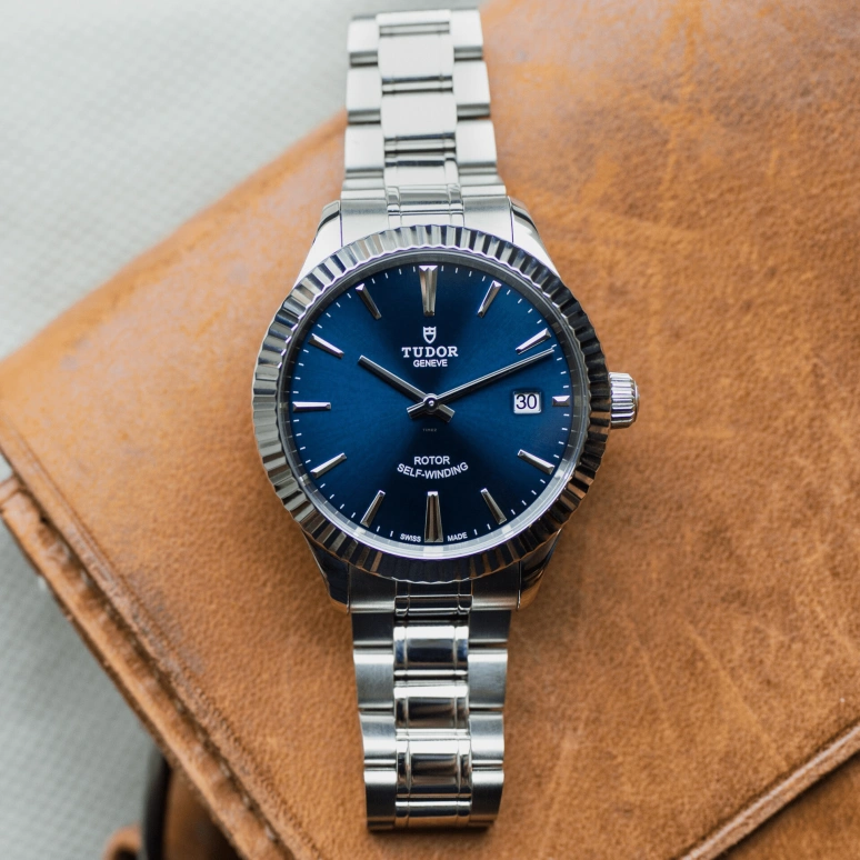 Tudor,Style 41mm,41mm,Stainless Steel,Blue,Automatic,Date,38hours,12710,12710-0013