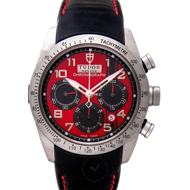 Tudor,Fastrider 42mm,42mm,Stainless Steel,Black,Red,Automatic,Chronograph,Day,42000D,42000D-Fabric strap