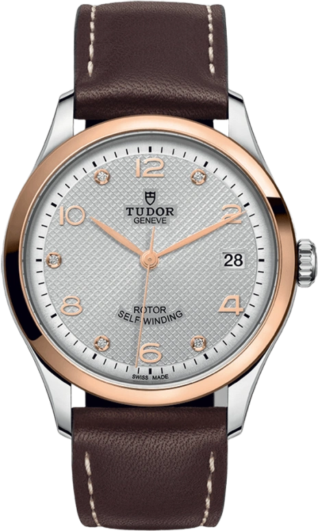 Tudor,1926 36mm,36mm,Rose Gold,Stainless Steel,Silver,Automatic,Date,38hours,91451,91451-0006