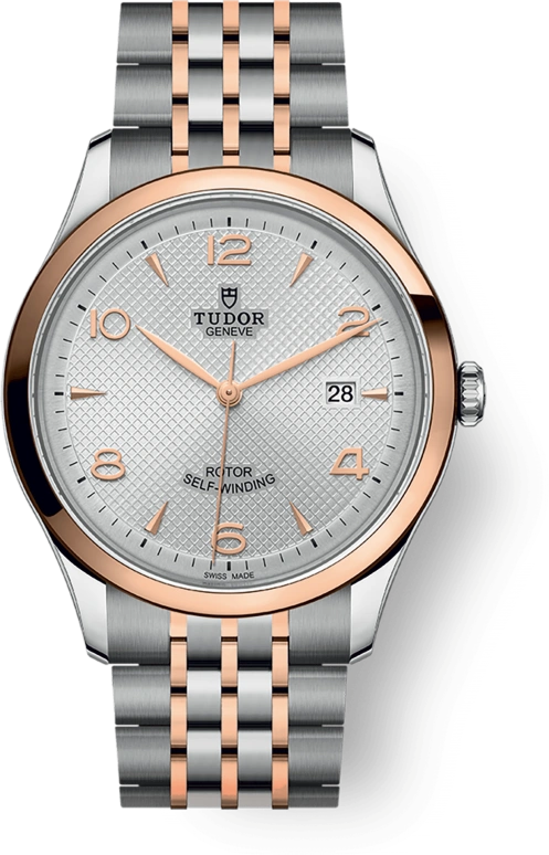Tudor,1926 41mm,41mm,Rose Gold,Stainless Steel,Silver,Automatic,Day,38hours,91651,91651-0001