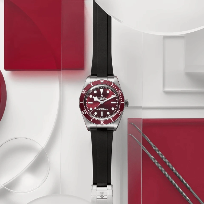 Tudor,Black Bay 39mm,39mm,Stainless Steel,Burgundy,Automatic,65hours,In-house Caliber,7939A1A0RU,7939A1A0RU-0003