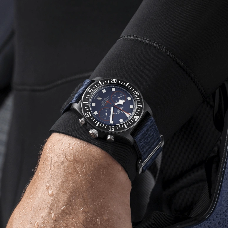 Tudor,Pelagos FXD 43mm,43mm,Titanium,Blue,Automatic,Chronograph,Day,25807KN,25807KN-0001