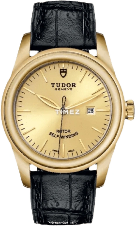 Tudor,Glamour 31mm,31mm,Yellow Gold,Champagne,Automatic,Day,38hours,53008,53008-0015