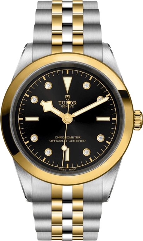 Tudor,Black Bay 31-36-39-41 41mm,41mm,Yellow Gold,Stainless Steel,Black,Automatic,70hours,In-house Caliber,79683,79683-0006