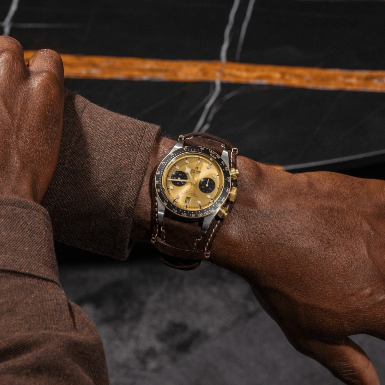 Tudor,Black Bay Chronograph 41mm,41mm,Stainless Steel,Gold,Automatic,Chronograph,Day,79363N,79363N-0008
