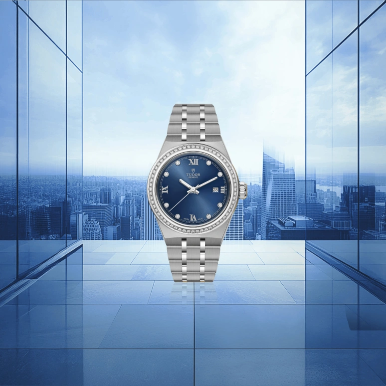 Tudor,Royal 28mm,28mm,Stainless Steel,Blue,Automatic,Day,38hours,28320,28320-0002