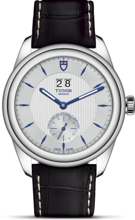 Tudor,Glamour 42mm,42mm,Stainless Steel,Silver,Automatic,Big Date,70hours,57100,57100-0016