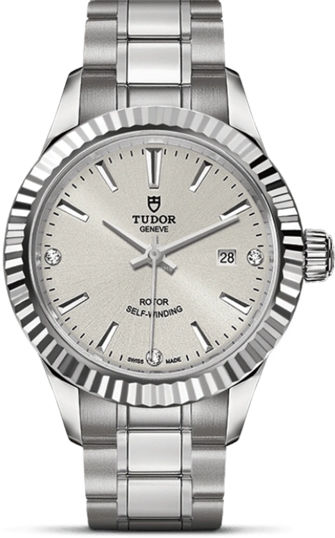 Tudor,Style 28mm,28mm,Stainless Steel,Silver,Automatic,Date,38hours,12110,12110-0007