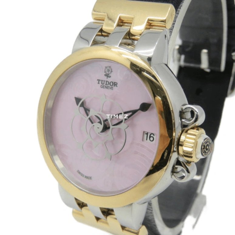 Tudor,Clair de Rose 34mm,34mm,Stainless Steel,Pink,Automatic,Day,Sapphire,35701,35701-65770-Pink