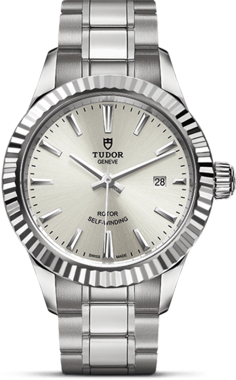 Tudor,Style 28mm,28mm,Stainless Steel,Silver,Automatic,Date,38hours,12110,12110-0001