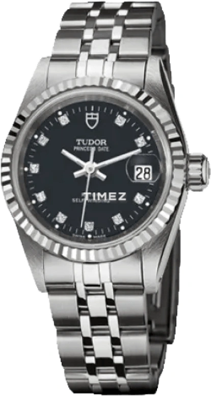 Tudor,Prince Princess 25mm,25mm,Stainless Steel,Silver,Black,Automatic,Day,38hours,92414,92414-0010