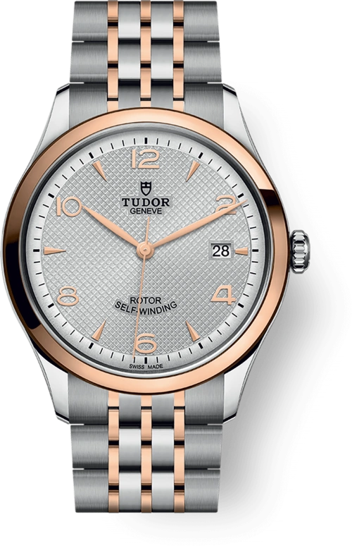 Tudor,1926 39mm,39mm,Rose Gold,Stainless Steel,Silver,Automatic,Day,38hours,91551,91551-0001