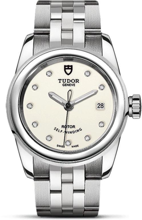 Tudor,Glamour 26mm,26mm,Stainless Steel,White,Automatic,Date,38hours,51000,51000-0028