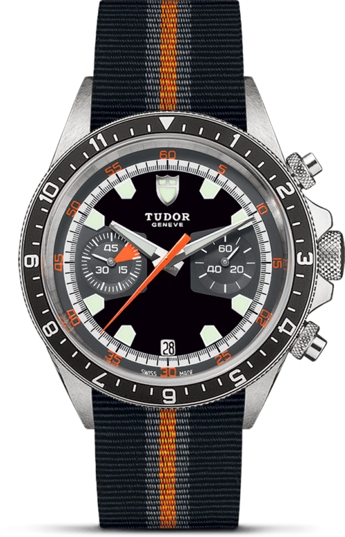 Tudor,Heritage 42mm,42mm,Stainless Steel,Black,Automatic,Chronograph,Date,70330N,70330N-0003