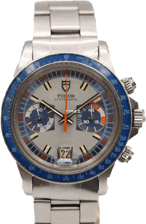 Tudor,Other 40mm,40mm,Stainless Steel,Silver,Blue,Handwound,Chronograph,Day,7149,7149/0