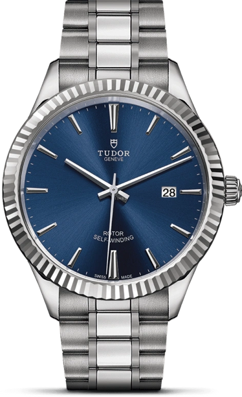 Tudor,Style 41mm,41mm,Stainless Steel,Blue,Automatic,Date,38hours,12710,12710-0013