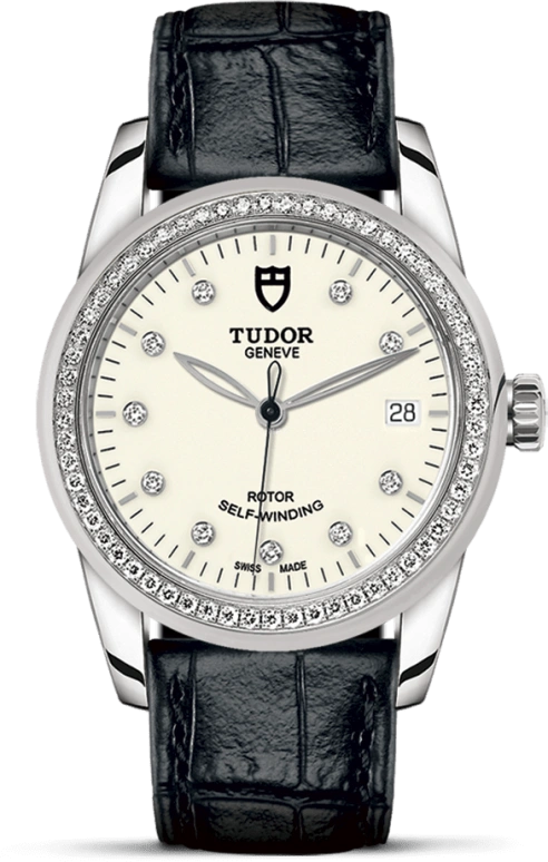 Tudor,Glamour 36mm,36mm,Stainless Steel,White,Automatic,Date,38hours,55020,55020-0108