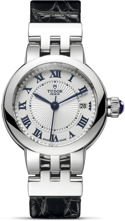 Tudor,Clair de Rose 26mm,26mm,Stainless Steel,Silver,Automatic,Date,38hours,35200,35200-0003