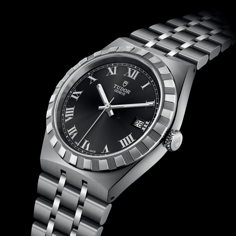 Tudor,Royal 38mm,38mm,Stainless Steel,Black,Automatic,Date,38hours,28500,28500-0003