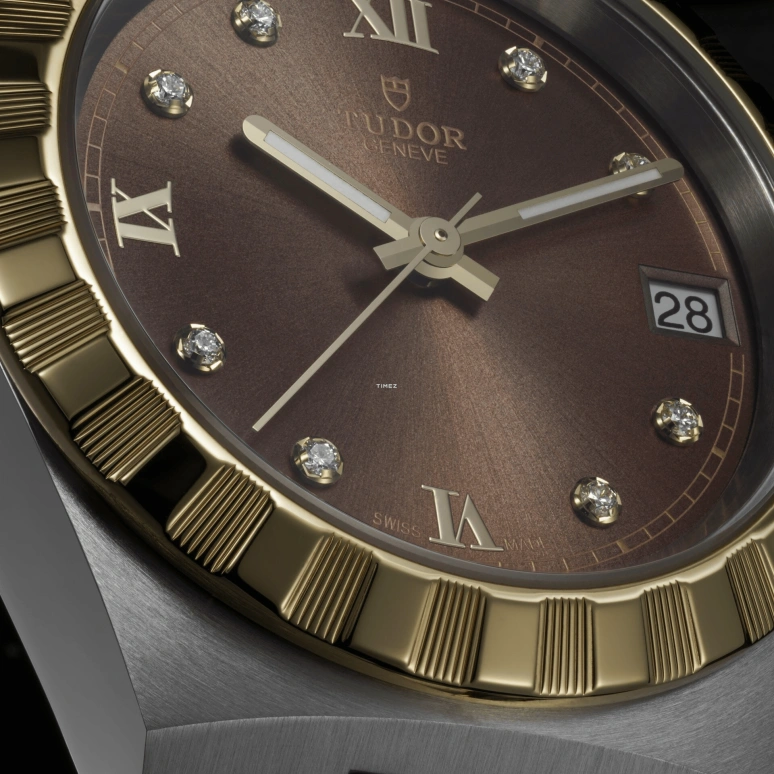 Tudor,Royal 38mm,38mm,Stainless Steel,Chocolate,Brown,Automatic,Day,38hours,28503,28503-0008