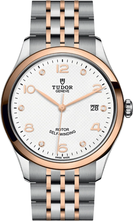 Tudor,1926 39mm,39mm,Rose Gold,Stainless Steel,White,Automatic,Day,38hours,91551,91551-0011
