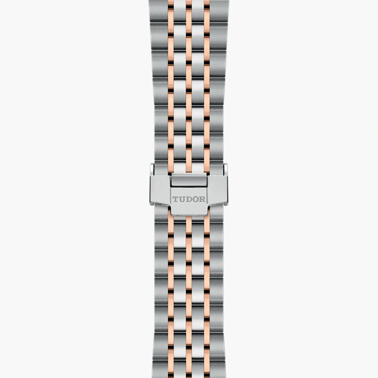 Tudor,1926 41mm,41mm,Rose Gold,Stainless Steel,Silver,Automatic,Day,38hours,91651,91651-0001