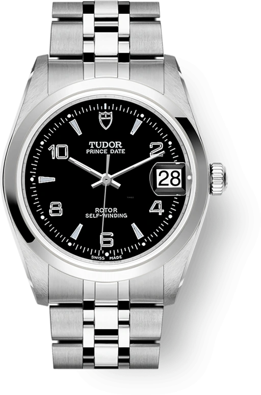 Tudor,Prince Princess 34mm,34mm,Stainless Steel,Black,Automatic,38hours,In-house Caliber,74000,74000-0009