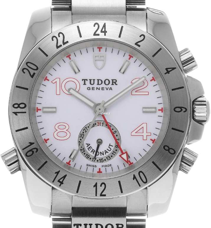 Tudor,Sport Aeronaut 41mm,41mm,Stainless Steel,White,Automatic,Day,Dule Time,20200,20200-93570