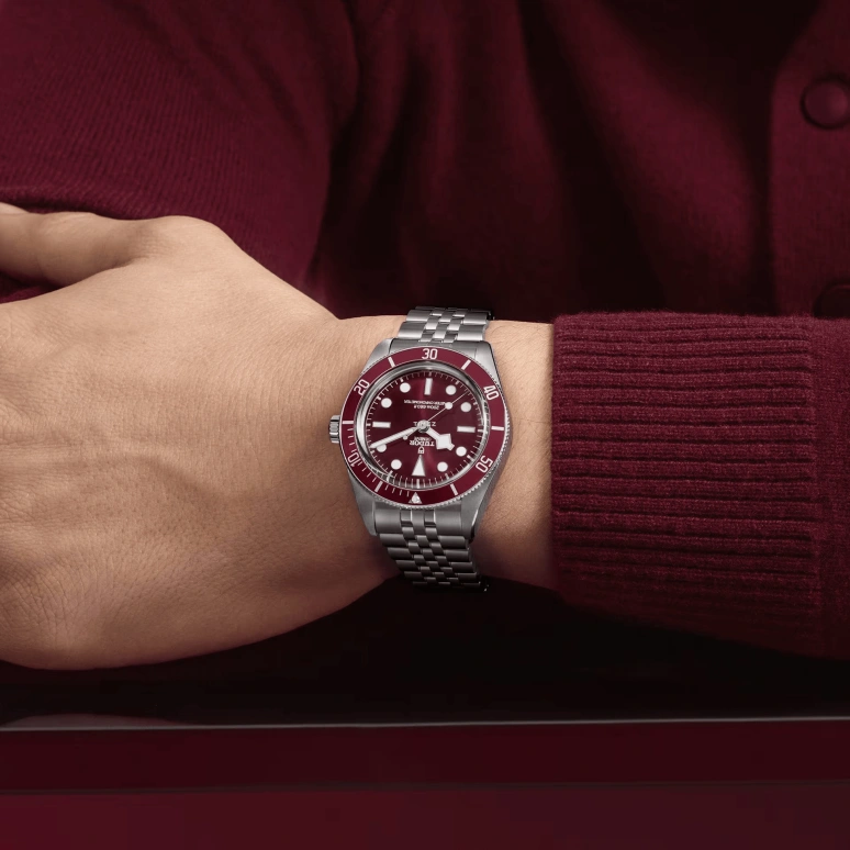 Tudor,Black Bay 39mm,39mm,Stainless Steel,Burgundy,Automatic,65hours,In-house Caliber,7939A1A0RU,7939A1A0RU-0001