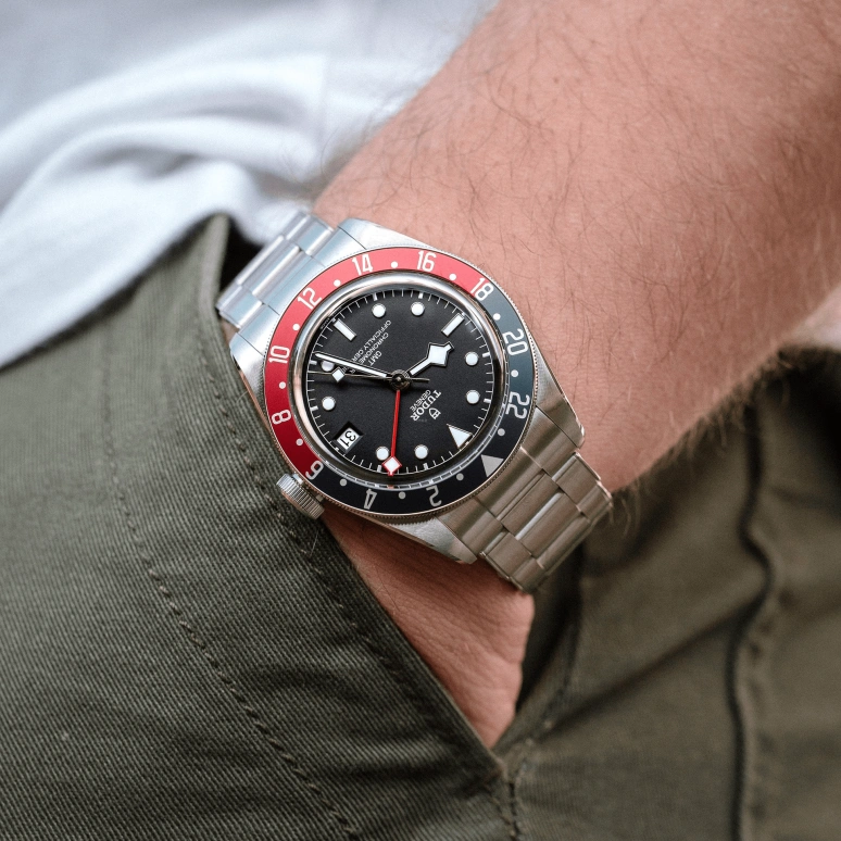Tudor,Black Bay GMT 41mm,41mm,Stainless Steel,Black,Automatic,Date,70hours,79830RB,79830RB-0001