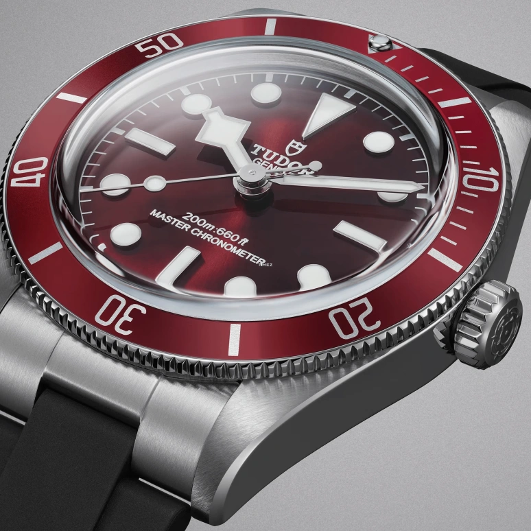 Tudor,Black Bay 39mm,39mm,Stainless Steel,Burgundy,Automatic,65hours,In-house Caliber,7939A1A0RU,7939A1A0RU-0003