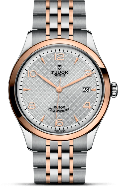 Tudor,1926 39mm,39mm,Rose Gold,Stainless Steel,Silver,Automatic,Day,38hours,91551,91551-0001