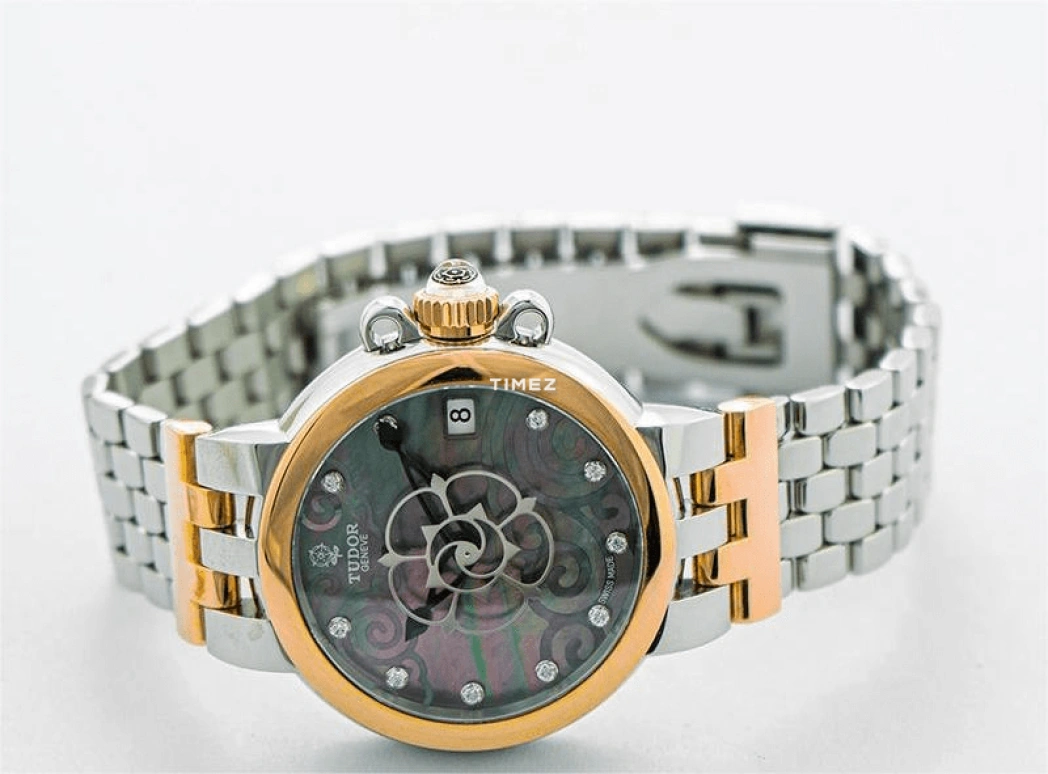 Tudor,Clair de Rose 34mm,34mm,Stainless Steel,Black,Automatic,Day,In-house Caliber,35701,35701-65770-MTDSTLG