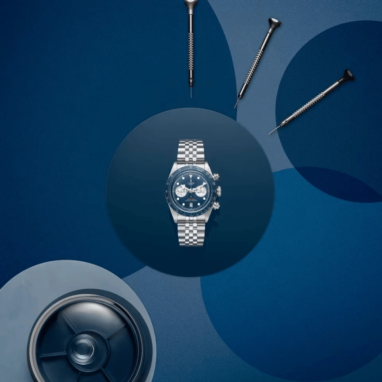 Tudor,Black Bay Chronograph 41mm,41mm,Stainless Steel,Blue,Automatic,Chronograph,Day,79360B,79360B-0002