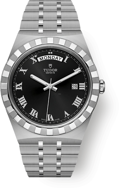 Tudor,Royal 41mm,41mm,Stainless Steel,Black,Automatic,Date,Day,28600,28600-0003