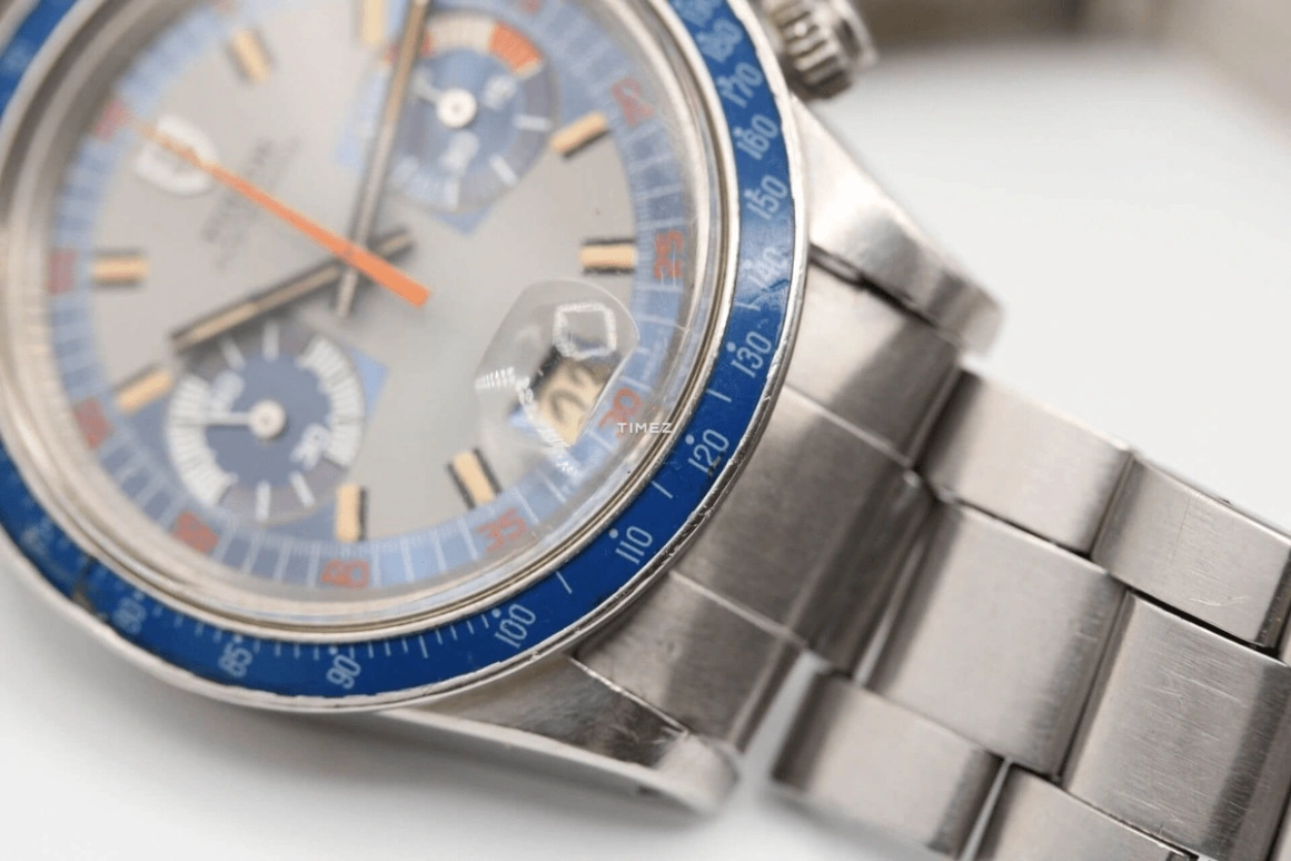 Tudor,Other 40mm,40mm,Stainless Steel,Silver,Blue,Handwound,Chronograph,Day,7149,7149/0
