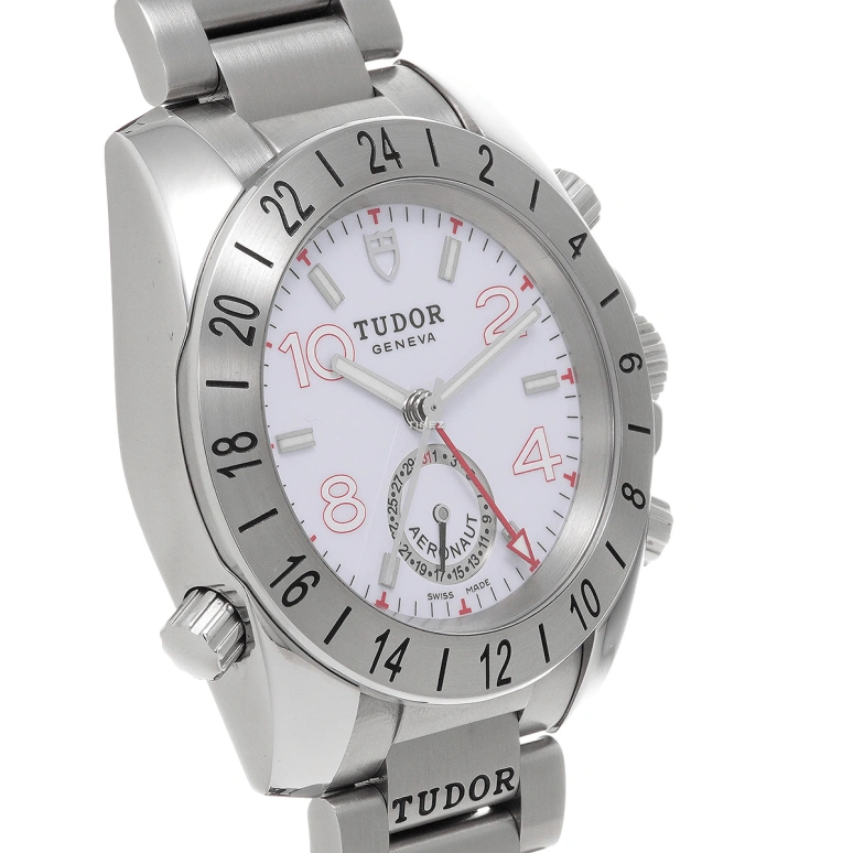 Tudor,Sport Aeronaut 41mm,41mm,Stainless Steel,White,Automatic,Day,Dule Time,20200,20200-93570