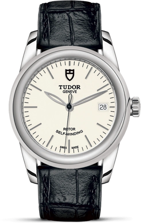 Tudor,Glamour 36mm,36mm,Stainless Steel,White,Automatic,Date,38hours,55000,55000-0107