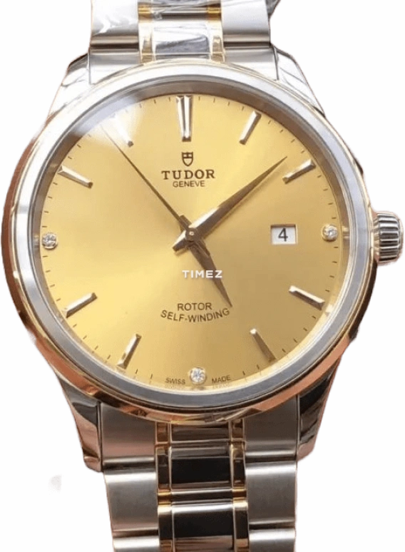 Tudor,Style 41mm,41mm,Stainless Steel,Gold,Automatic,Day,Sapphire,Crystal Glass,12703,12703-65073