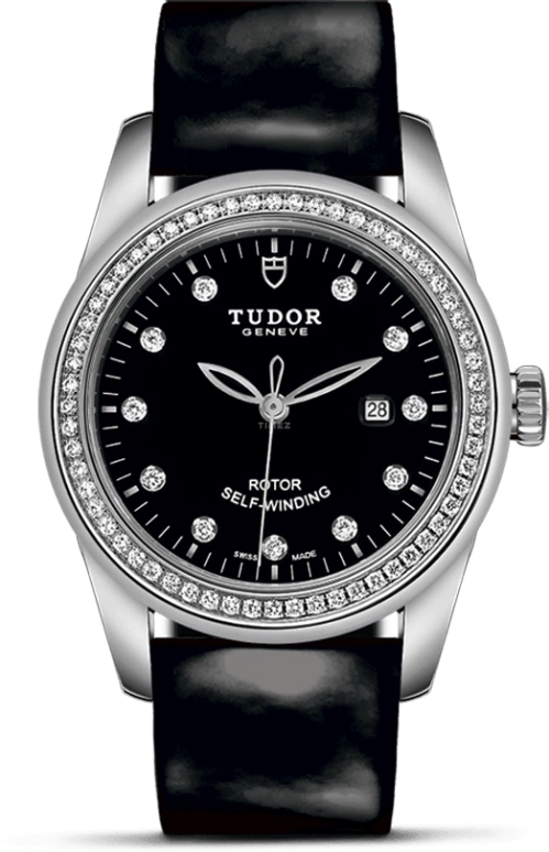 Tudor,Glamour 31mm,31mm,Stainless Steel,Black,Automatic,Date,38hours,53020,53020-0048