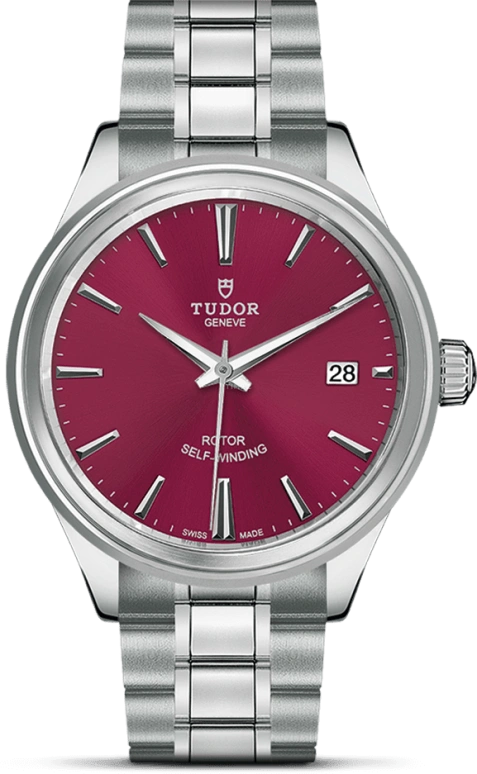 Tudor,Style 38mm,38mm,Stainless Steel,Purple,Automatic,Chronograph,Date,12500,12500-0011