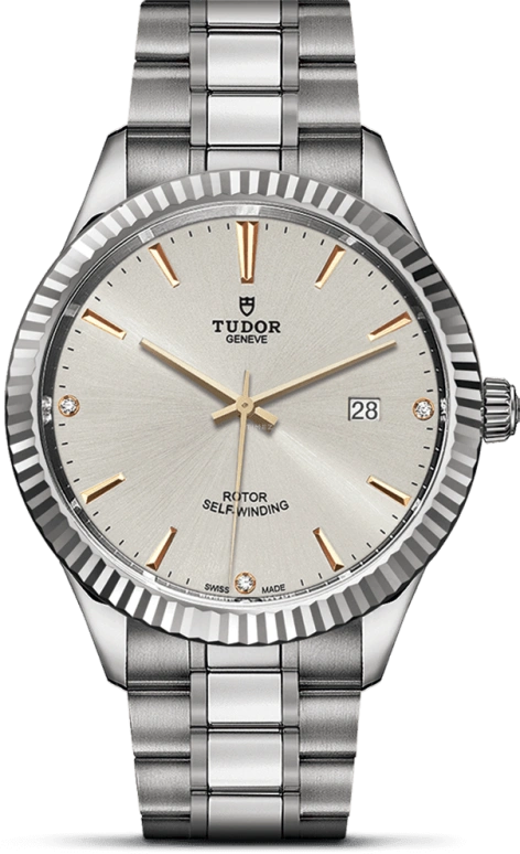 Tudor,Style 41mm,41mm,Stainless Steel,Silver,Automatic,Date,38hours,12710,12710-0011