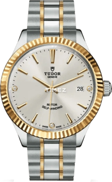 Tudor,Style 34mm,34mm,Stainless Steel,Grey,Automatic,Day,38hours,12303,12303-00013