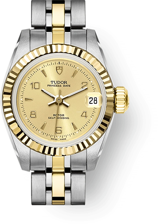 Tudor,Prince Princess 22mm,22mm,Stainless Steel,Champagne,Automatic,38hours,In-house Caliber,92513,92513-0014