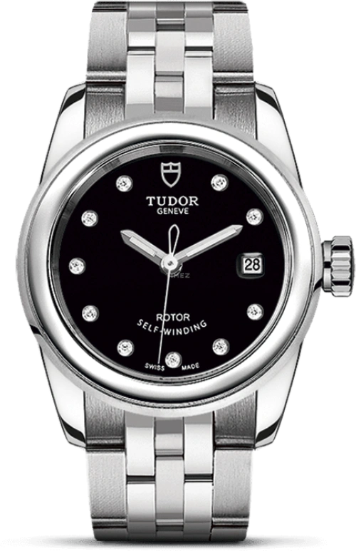 Tudor,Glamour 26mm,26mm,Stainless Steel,Black,Automatic,Date,38hours,51000,51000-0008