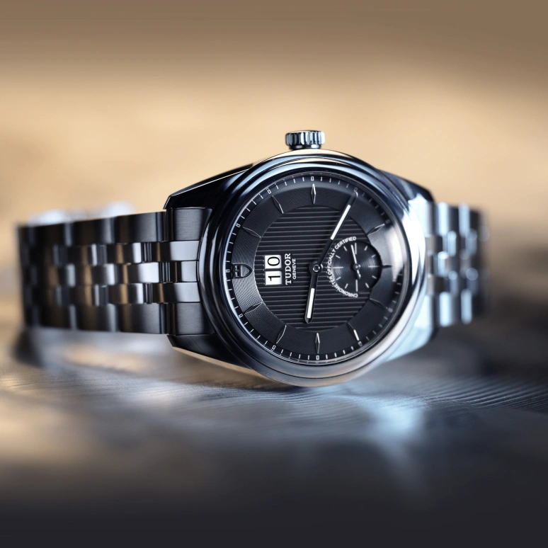 Tudor,Glamour 42mm,42mm,Stainless Steel,Black,Automatic,Big Date,70hours,57100,57100-0003