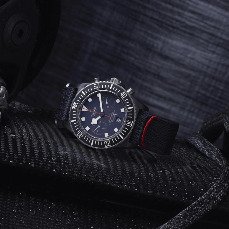 Tudor,Pelagos FXD 43mm,43mm,Titanium,Blue,Automatic,Chronograph,Day,25807KN,25807KN-0001