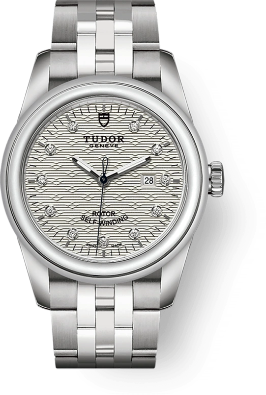 Tudor,Glamour 31mm,31mm,Stainless Steel,Silver,Automatic,Day,38hours,53000,53000-0009